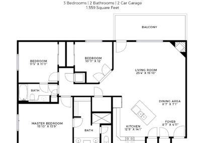 Bay View Floor Plan | The Villas at Juniper Bay